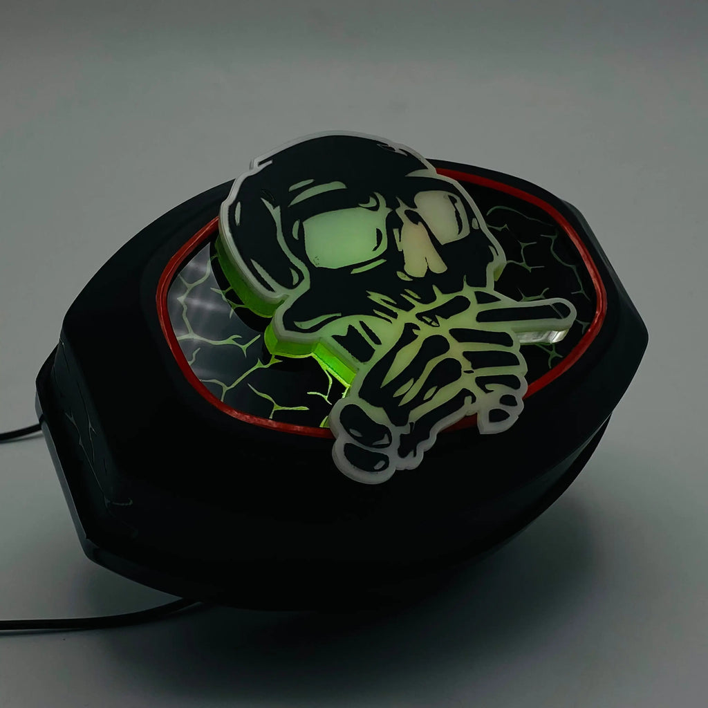Smoking Skull Backlight Multicolor | CG125 | Premium Quality Finishing