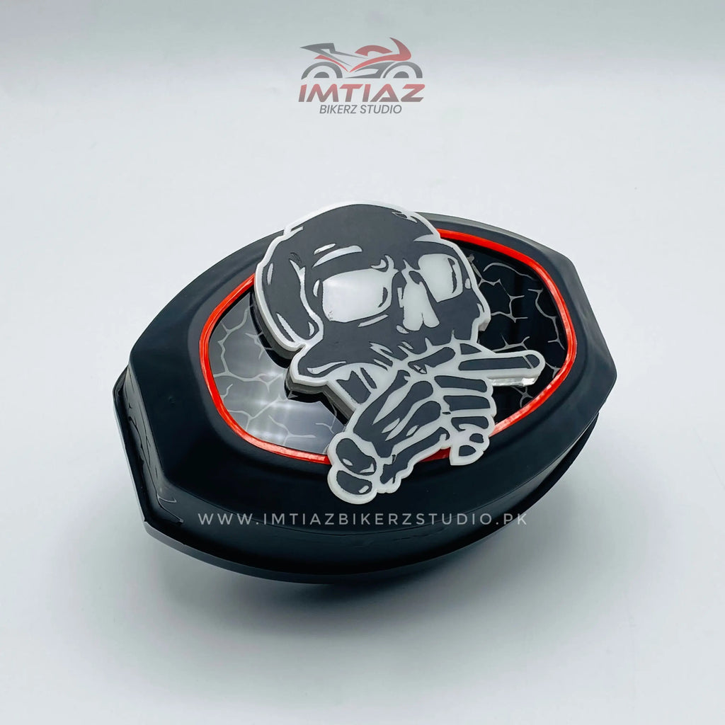 Smoking Skull Backlight Multicolor | CG125 | Premium Quality Finishing